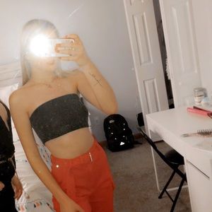 black sparkly tube top!